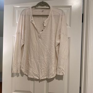 Old Navy Waffle Henley